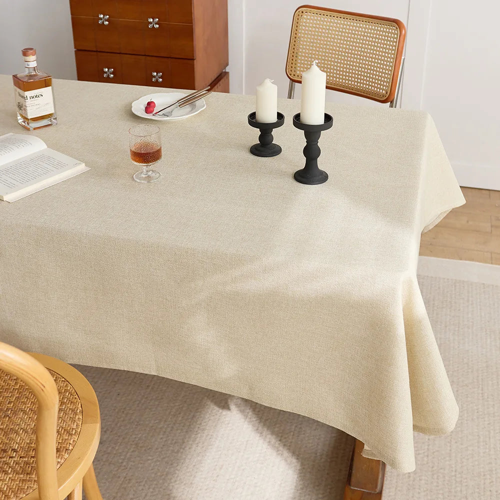 Hot-selling rectangular white polyester wedding decoration tablecloth weaving technology high-quality watch cover