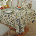 Lightweight luxury jacquard tablecloth new Chinese rectangular dining coffee table wedding tablecloth weaving process