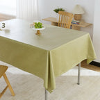Rectangle dining table cloth waterproof and oil-proof decorative cloth leave-in coating weaving process