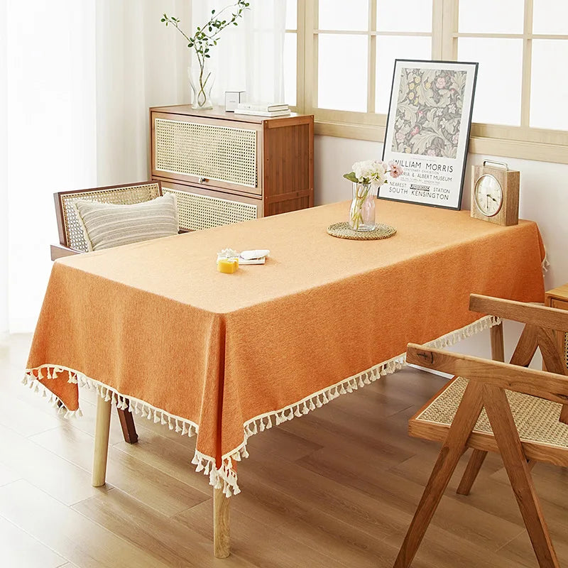 TV Cabinet Coffee Table Meeting Room High Quality Dustproof Woven Tea Tablecloth Premium Tablecloth