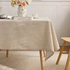 Polyester Japanese solid color thickened rectangular table cloth light luxury high-end table cloth