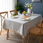 High-quality customizable rectangular tablecloth Jacquard woven polyester tablecloth for activities