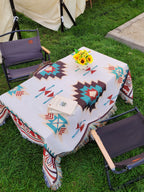 Rectangle tablecloth sofa outdoor cover polyester tablecloth picnic mat activity tablecloth