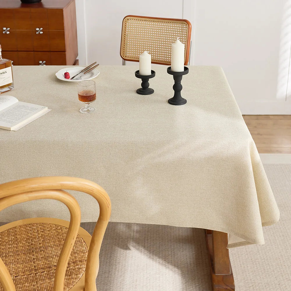 Hot-selling rectangular white polyester wedding decoration tablecloth weaving technology high-quality watch cover