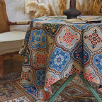 Hot-selling new polyester tablecloth, American design jacquard pattern decorative tablecloth