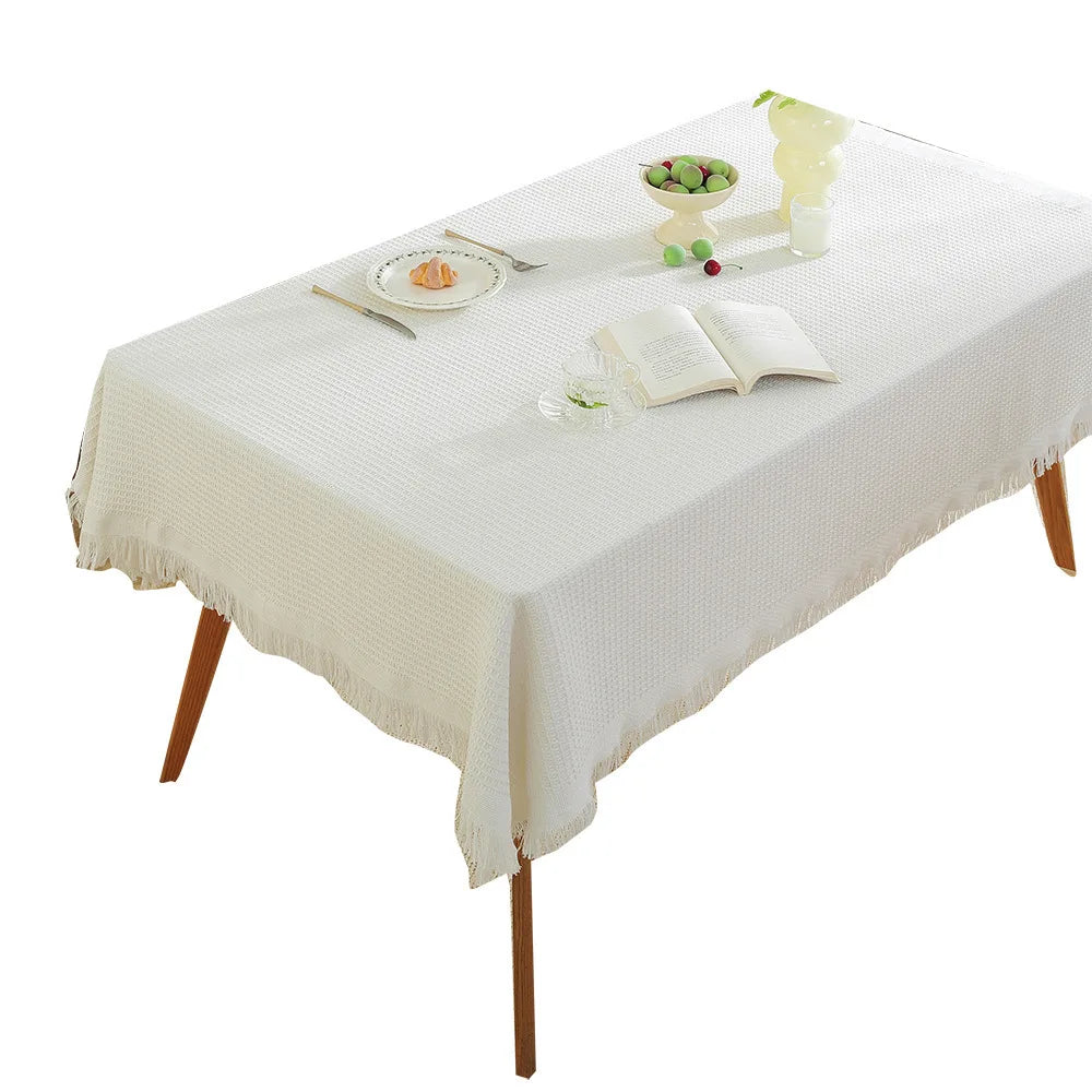 Waffle Ins style woven rectangular tablecloth home decor tea placemat