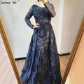 Serene Hill Muslim Pink Long Mermaid  With Train Luxury Evening Dresses Gowns for woman  party  Formal Dress  2024 LA70541