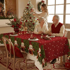 Waterproof tablecloth new design fashion christmas tablecloth new year decoration