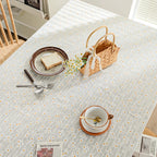 New design tablecloth cotton edge daisy tablecloth rectangular tablecloth party decoration
