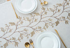 Hot-selling tablecloth embroidered floral plant cover tablecloth, suitable for home and commercial use