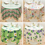 Ins style short plush fringed table covering dustproof garden tablecloth activity tablecloth