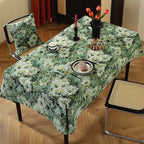 Jacquard tablecloth floral pattern oil painting design woven table cloth household
