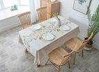 Hot-selling tablecloth embroidered floral plant cover tablecloth, suitable for home and commercial use