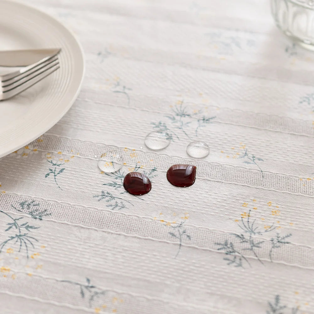 Hot Sale Waterproof Tablecloth Rectangle Waterproof Party Event Tablecloth Floral Tablecloth