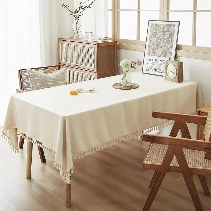 TV Cabinet Coffee Table Meeting Room High Quality Dustproof Woven Tea Tablecloth Premium Tablecloth