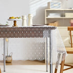 Retro lace tablecloth, beautiful atmosphere, multi-functional tablecloth, suitable for dining table, coffee table, rectangular table, home decoration.