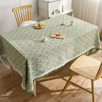 Modern style knitted tablecloth polyester cotton table mat household dust table cover