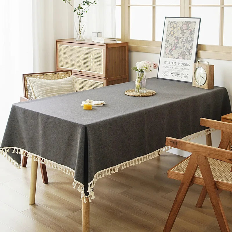 TV Cabinet Coffee Table Meeting Room High Quality Dustproof Woven Tea Tablecloth Premium Tablecloth