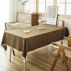 TV Cabinet Coffee Table Meeting Room High Quality Dustproof Woven Tea Tablecloth Premium Tablecloth