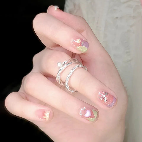 Rhinestone Luxury Decorative  High Quality Luxury Customized Press on Nails