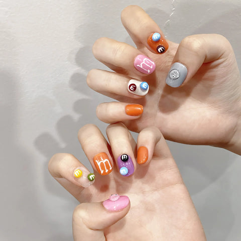 New Style Handmade Different Shape Artificial Nail Salon Removable Full Cover ABS Press on Nails Tips