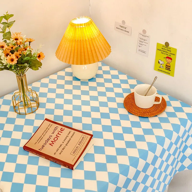 Family Hotel Wedding Party Plaid Printed Polyester Striped Tablecloth - Versatile Tablecloth for Any Occasion
