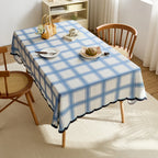 High quality polyester rectangular waterproof tablecloth printed decorative tablecloth