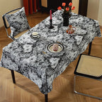 Jacquard tablecloth floral pattern oil painting design woven table cloth household