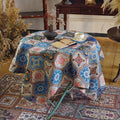 Hot-selling new polyester tablecloth, American design jacquard pattern decorative tablecloth