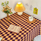 Family Hotel Wedding Party Plaid Printed Polyester Striped Tablecloth - Versatile Tablecloth for Any Occasion