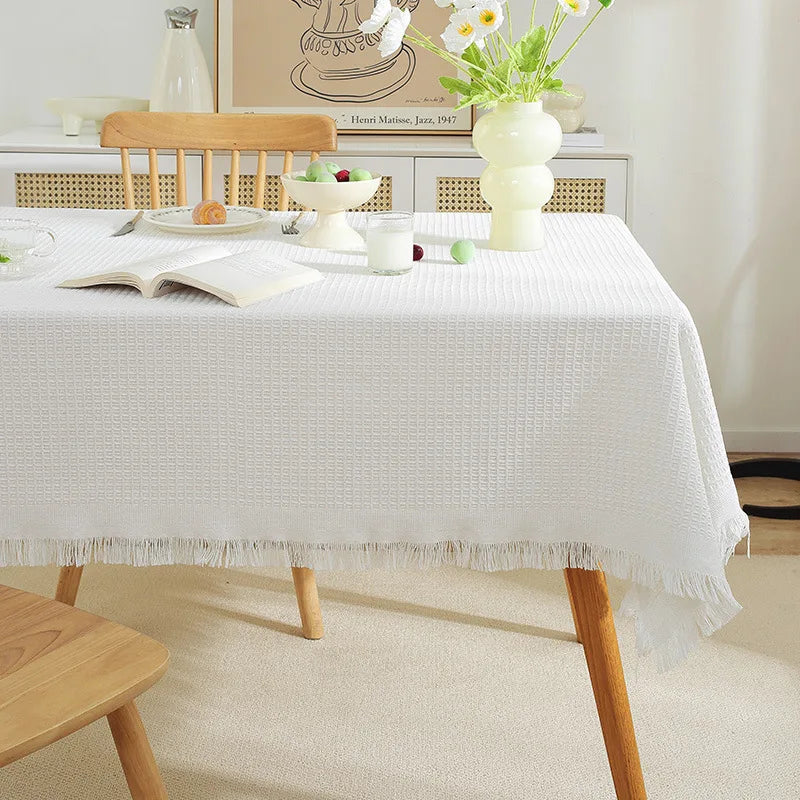 Waffle Ins style woven rectangular tablecloth home decor tea placemat