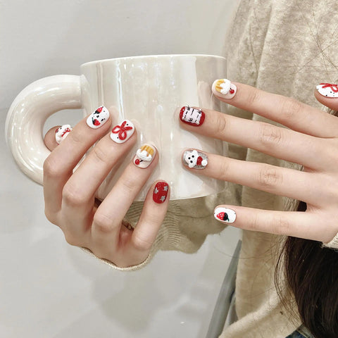 New Style Handmade Different Shape Artificial Nail Salon Removable Full Cover ABS Press on Nails Tips