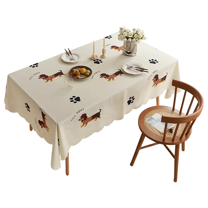 Polyester outdoor picnic table throw cloth non-slip tablecloth activity fancy decorative tablecloth