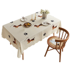 Polyester outdoor picnic table throw cloth non-slip tablecloth activity fancy decorative tablecloth