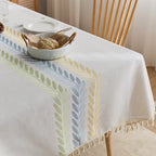 Embroidery floral pattern tablecloth household activity tablecloth