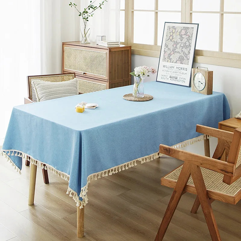 TV Cabinet Coffee Table Meeting Room High Quality Dustproof Woven Tea Tablecloth Premium Tablecloth