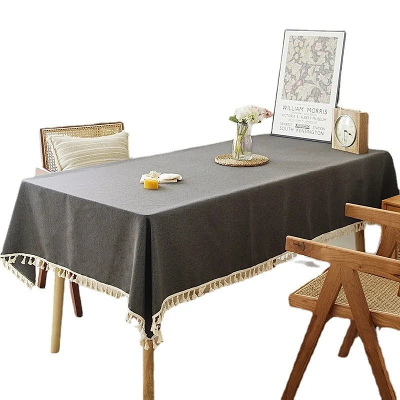 TV Cabinet Coffee Table Meeting Room High Quality Dustproof Woven Tea Tablecloth Premium Tablecloth