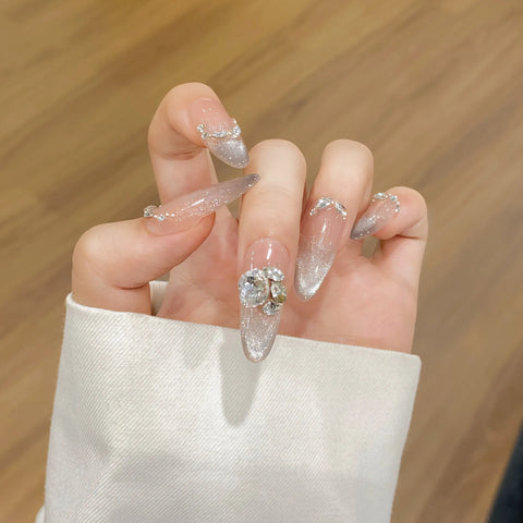 New Style Handmade Different Shape Artificial Nail Salon Removable Full Cover ABS Press on Nails Tips
