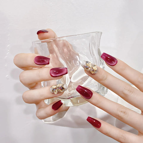 New Style Handmade Different Shape Artificial Nail Salon Removable Full Cover ABS Press on Nails Tips