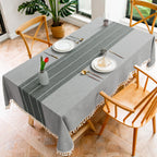 High-quality customizable rectangular tablecloth Jacquard woven polyester tablecloth for activities