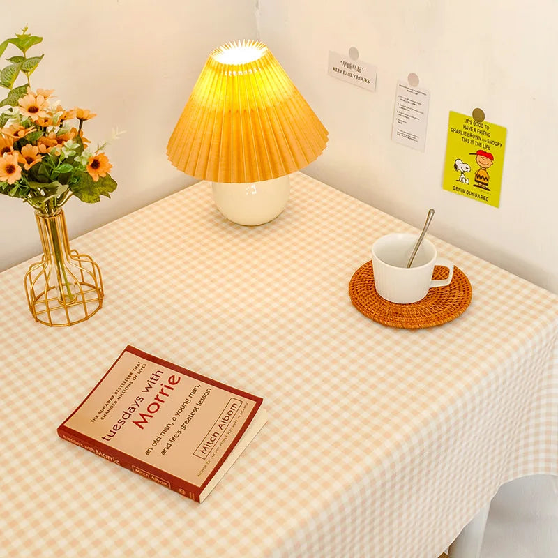 Family Hotel Wedding Party Plaid Printed Polyester Striped Tablecloth - Versatile Tablecloth for Any Occasion