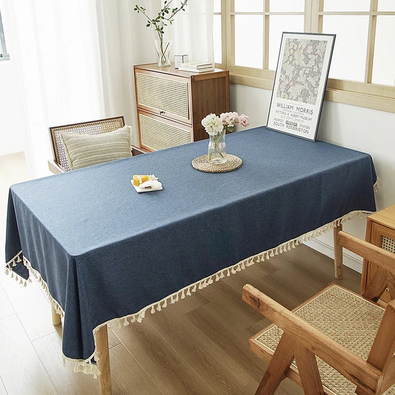 TV Cabinet Coffee Table Meeting Room High Quality Dustproof Woven Tea Tablecloth Premium Tablecloth