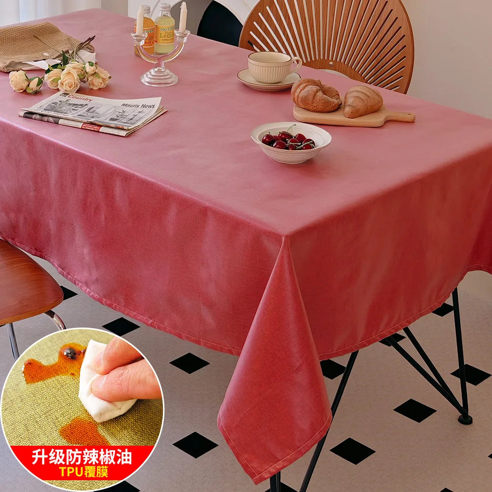 Modern design tablecloth waterproof and oil-proof function tablecloth for wedding dining occasion decoration