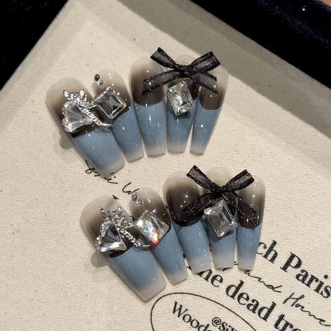 Prices DIY Press-On Nails Easy to Use False Luxury Handmade Packing  Designs Finger Application