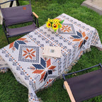 Camping tablecloth Outdoor picnic blanket Luxury double-sided jacquard activity tablecloth