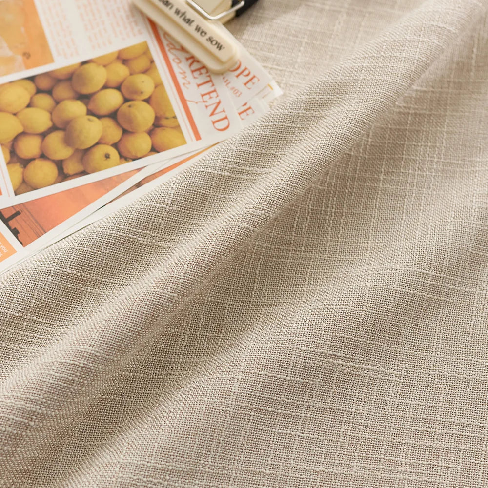 Polyester Japanese solid color thickened rectangular table cloth light luxury high-end table cloth