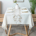 Hot-selling tablecloth embroidered floral plant cover tablecloth, suitable for home and commercial use