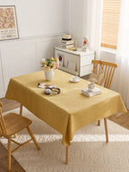 Dining chair cover set woven polyester blanket tablecloth custom activity tablecloth