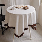 New waterproof polyester linen tablecloth blanket custom design home party tablecloth