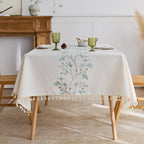 Hot-selling tablecloth embroidered floral plant cover tablecloth, suitable for home and commercial use